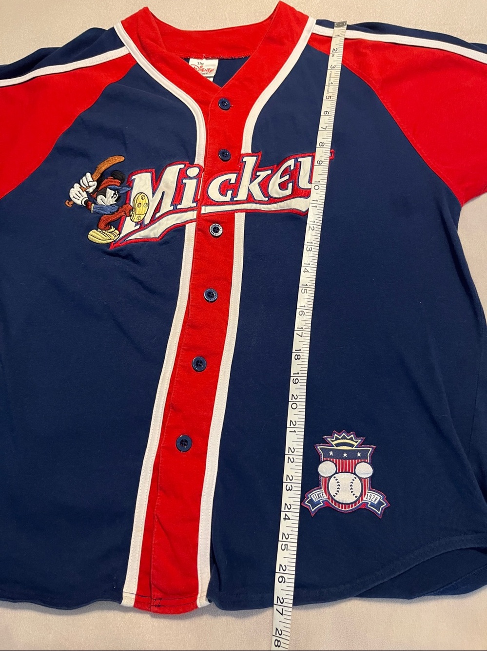 Vintage THE DISNEY STORE Mickey Mouse Baseball Jersey - Price Is Firm - Picture 7 of 9